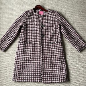 Kate Spade Pink Tweed Jacket Size M
